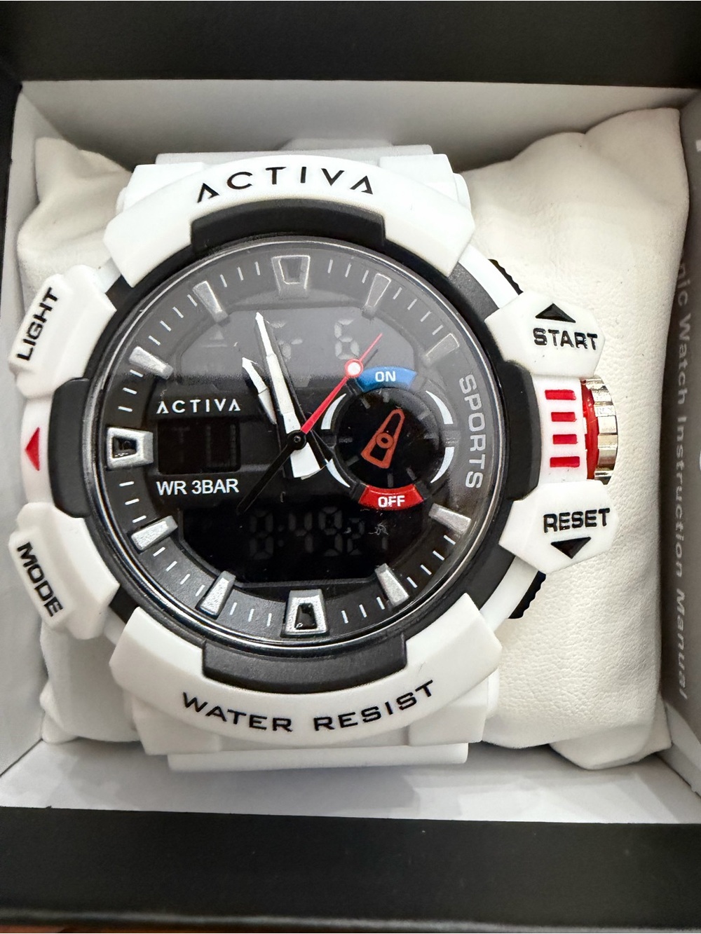 Invicta Ativa Vord White Sports Digital-Analog Watch - Water Resistant
